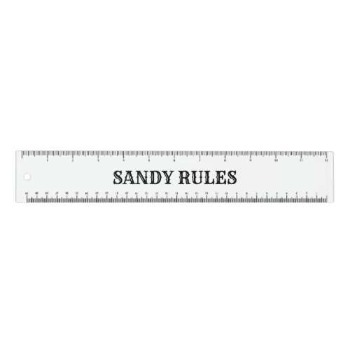 Custom Your Name Rules Slogan 12 Ruler