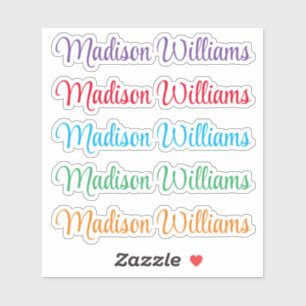 Custom your name sticker
