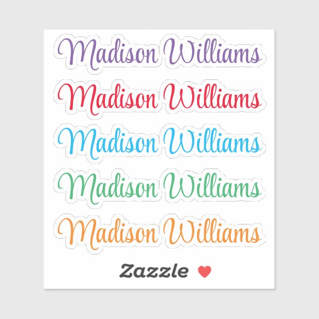 Custom your name sticker (Sheet)