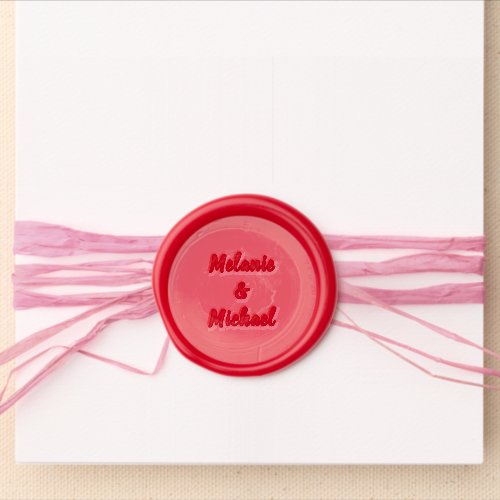 Custom Your Names Wedding Gift Wax Seal Sticker