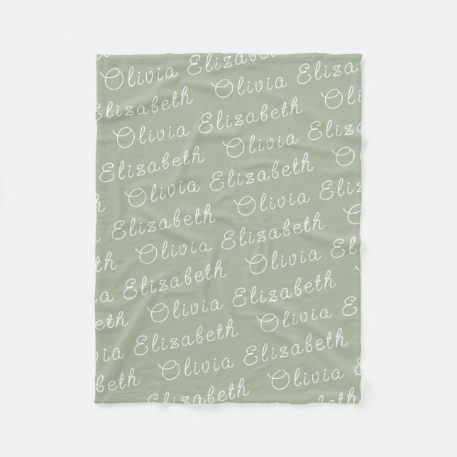 Custom Your Newborn Personalized Baby Girl Gift Fleece Blanket (Front)