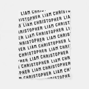 Custom Your Newborn Personalized Name Baby Shower Fleece Blanket