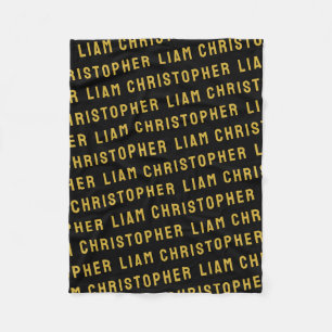 Custom Your Newborn Personalized Son Baby Boy Gift Fleece Blanket