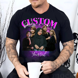 Custom Your Own Bootleg Photo Bootleg Girlfriend T-Shirt
