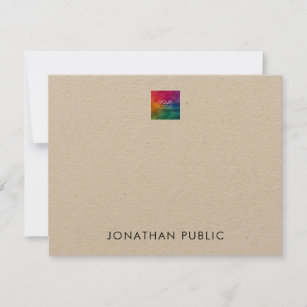 Personalized Stationery Note Cards With Kraft Envelopes Custom