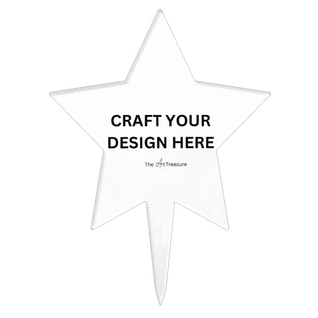 Custom Your Own Personalize Cake Topper (Front)