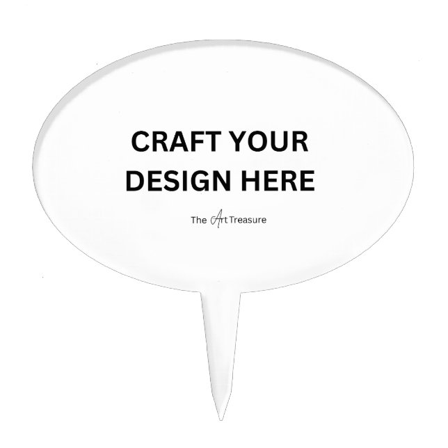 Custom Your Own Personalize Cake Topper (Front)