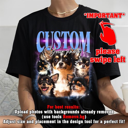 CUSTOM YOUR Own pet 90s bootleg vintage T_Shirt