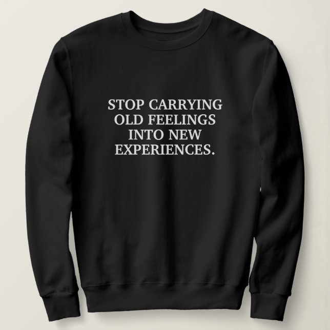 CUSTOM YOUR OWN QUOTES STYLISH MODERN MINIMAL  SWEATSHIRT (Design Front)