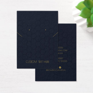 Custom Your Own Text Necklace Earring Display Card