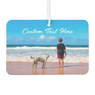 Custom Your Pet Photo Air Freshener with Text