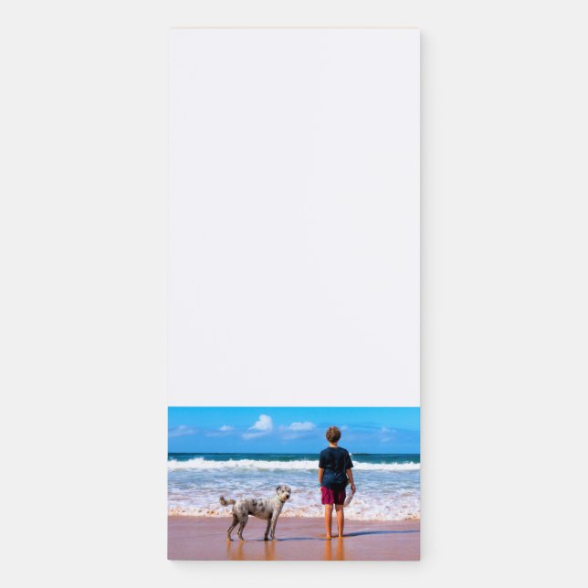Custom Your Pet Photo Magnetic Notepad (Front)