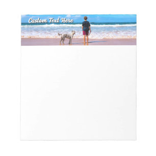 Custom Your Pet Photo Notepad Personalized Text