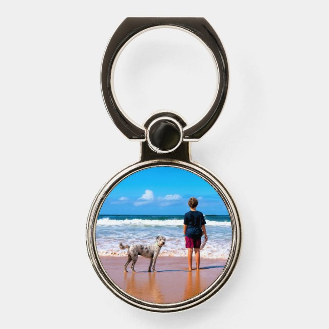 Custom Your Pet Photo Phone Ring Stand (Front)