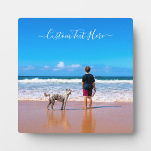 Custom Your Pet Photo Plaque Personalized Text
