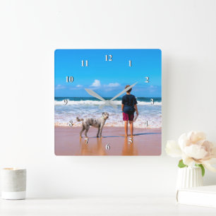 Custom Your Pet Photo Wall Clock Personalized