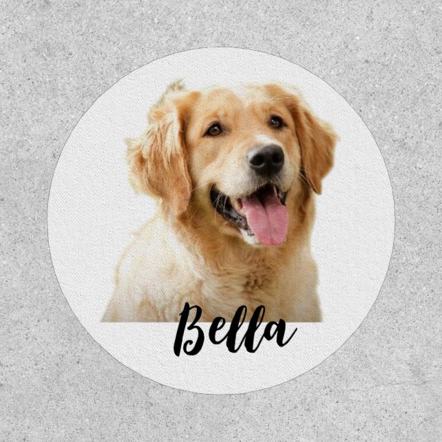 Custom your pet's photo with name patch (Front)