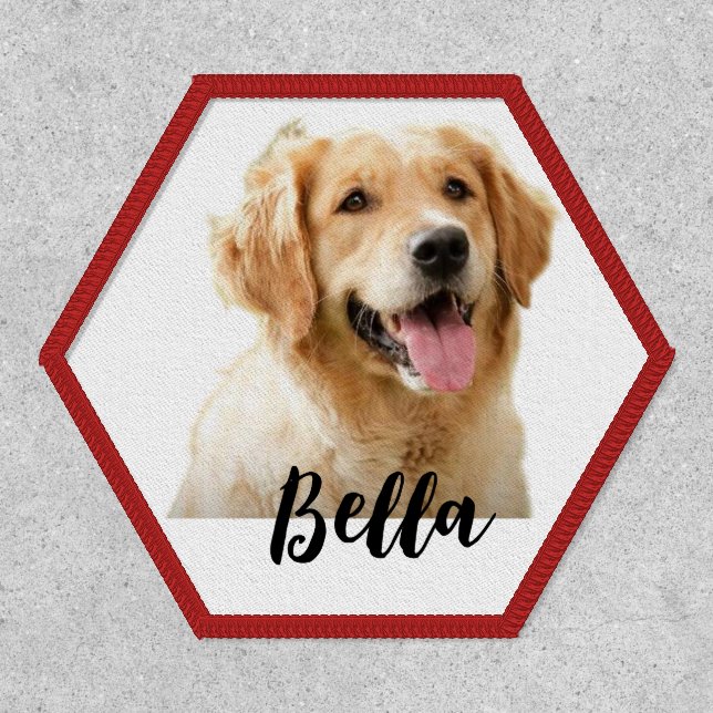 Custom your pet's photo with name patch (Front)