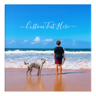 Custom Your Photo Acrylic Print with Text