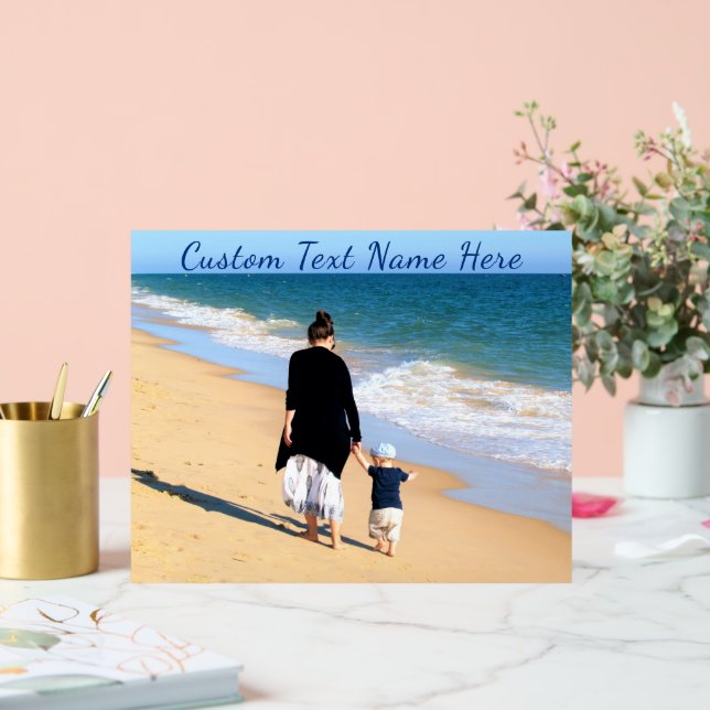 Custom Your Photo Acrylic Sign with Text Name (Wedding)