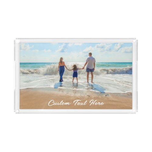 Custom Your Photo Acrylic Tray Gift with Text