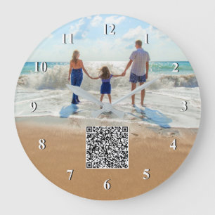 Custom Your Photo and QR Code Wall Clock