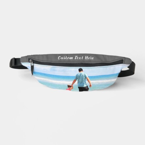 Custom Your Photo and Text Fanny Pack Choose Color