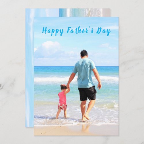 Custom Your Photo and Text Fathers Day Card