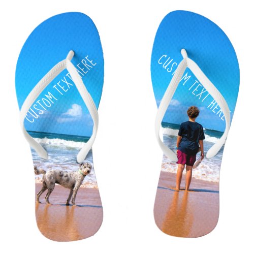 Custom Your Photo and Text Flip Flops
