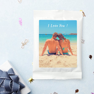 Custom Your Photo and Text I Love You Personalized Margarita Drink Mix