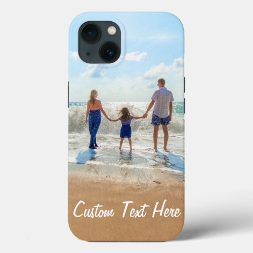 Custom Your Photo and Text iPhone Case Gift