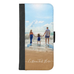 Custom Your Photo and Text iPhone Wallet Case