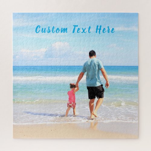 Custom Your Photo and Text Jigsaw Puzzle Gift