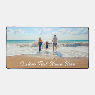 Custom Your Photo and Text Name Desk Mat