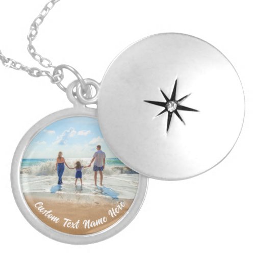 Custom Your Photo and Text Necklace Gift