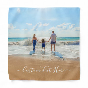 Custom Your Photo and Text Personalized Bandana