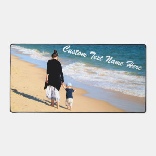 Custom Your Photo and Text Personalized Desk Mat