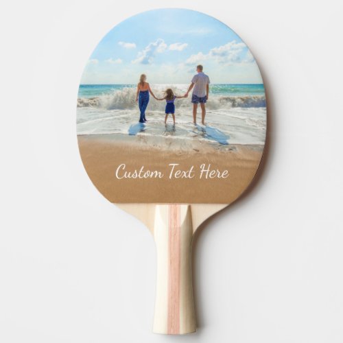 Custom Your Photo and Text Ping Pong Paddle Gift
