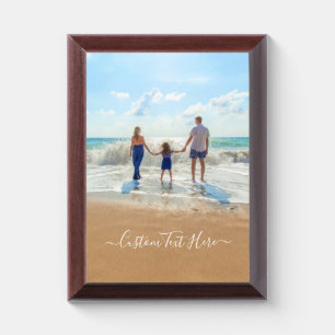 Custom Your Photo Award Plaque Gift with Text