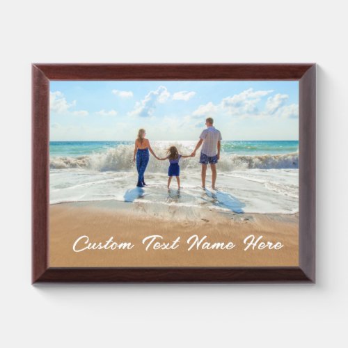 Custom Your Photo Award Plaque with Text Name
