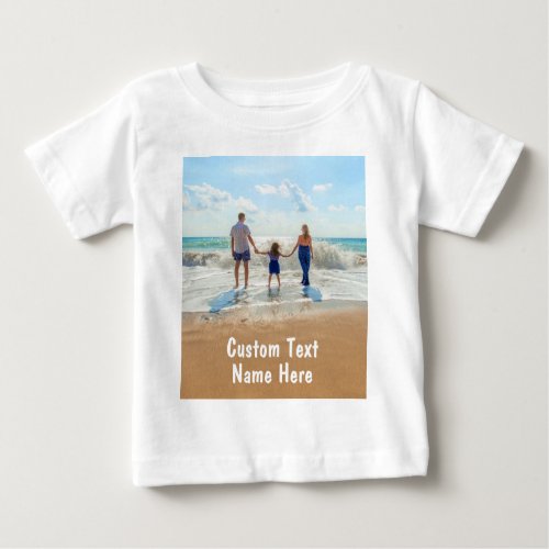 Custom Your Photo Baby T_Shirt with Text