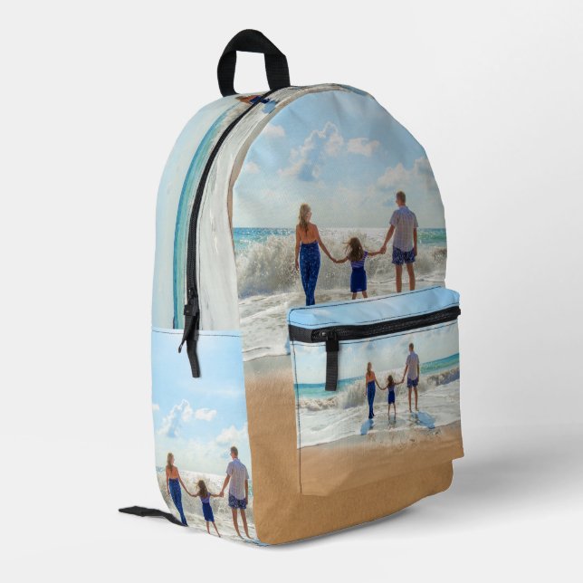 Custom Your Photo Backpack Personalized Gift (Back Corner Left)