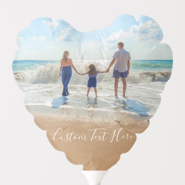 Custom Your Photo Balloon Gift with Text Name (Front)