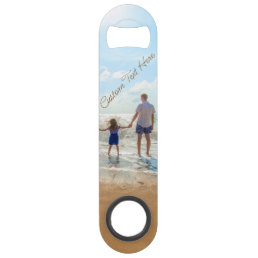 Custom Your Photo Bar Key Gift with Text