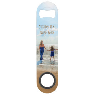Custom Your Photo Bar Key Gift with Text Name