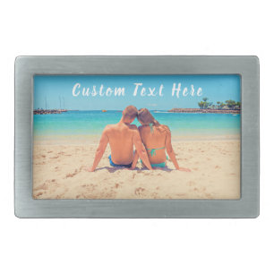 Custom Your Photo Belt Buckle with Text