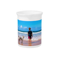 Custom Your Photo Beverage Pitcher Personalized