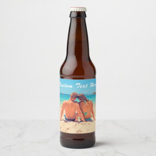 Custom Your Photo Bottle Labels with Text