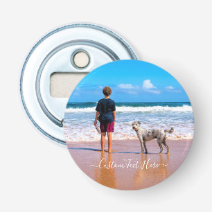Custom Your Photo Bottle Opener with Text