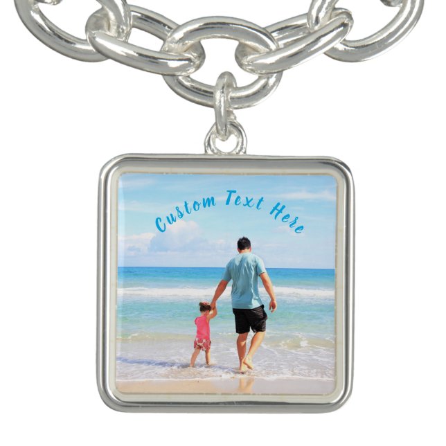 Custom Your Photo Bracelet Gift with Text Name (Design)